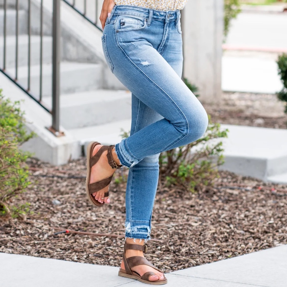 KanCan SYLVIA HIGH RISE RELEASED HEM ANKLE SKINNY